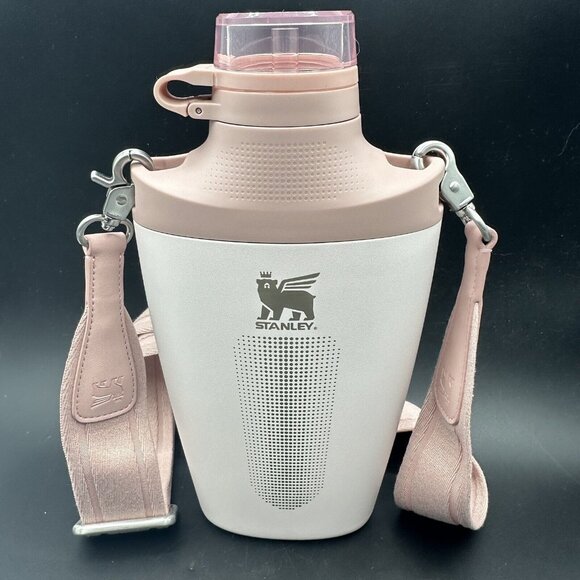 Stanley Cross Bottle 23 oz Travel Bottle w/ Strap Rose Quartz Leakproof w/ Straw